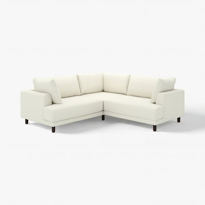 UPPÅKRA sectional sofa: off-white, bouclé fabric, l-shaped, comfortable & modern design