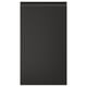 UPPLÖV black kitchen cabinets, sleek modern design with integrated handles, matt finish.