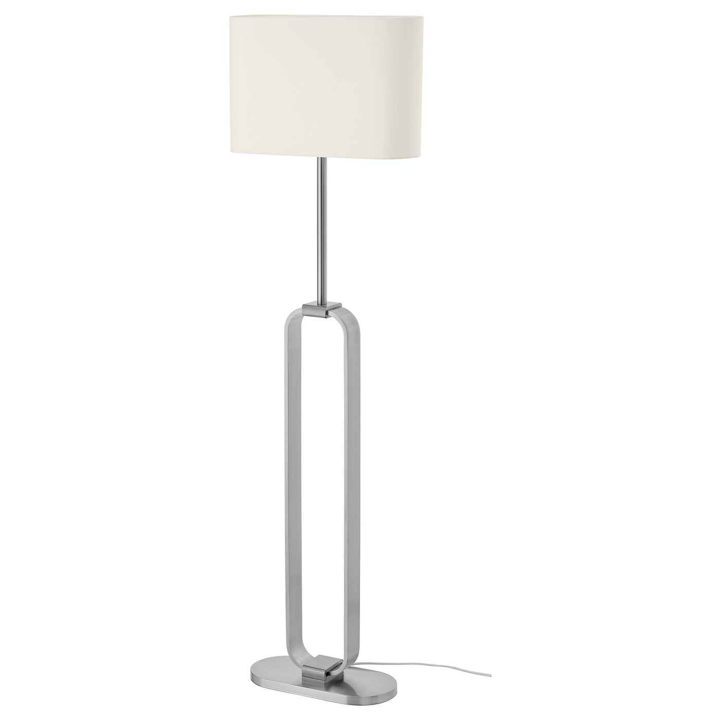UPPVIND floor lamp, nickel-plated/white, 150 cm - IKEA Germany