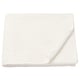 A folded white VÅGSJÖN towel made of 100% cotton, soft and absorbent, featuring a textured terry design.