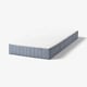 VALEVÅG Pocket sprung mattress, medium firm/washable top cover light blue, 90x200 cm