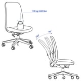 Illustration with measurements for the product: VALLFJÄLLET.