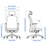 Illustration with measurements for the product: VALLFJÄLLET.