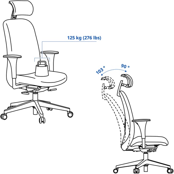 Illustration with measurements for the product: VALLFJÄLLET.