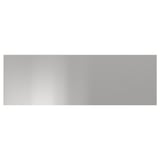 Stainless steel kitchen cabinet fronts, modern and durable, rectangular shape.