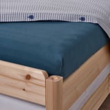 VÅRVIAL Fitted sheet for day-bed, blue, 80x200 cm
