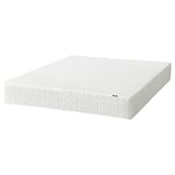 White IKEA vattas foam mattress, square, quilted edges.