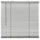 Option: VECKLARFLY silver venetian blinds, sleek and modern. Aluminum slats, cordless design, fits various window types.
