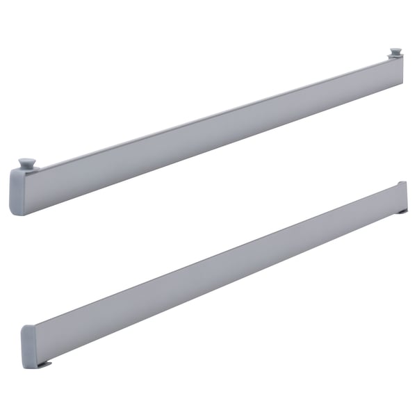 Silver aluminum curtain rail with clip