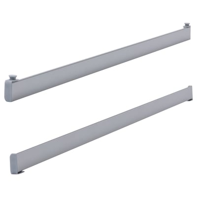Silver aluminum curtain rail with clip