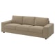 VIMLE 3-seat sofa, with wide armrests/Johanneshov brown-beige