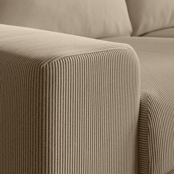 VIMLE 3-seat sofa, with wide armrests/Kelinge beige