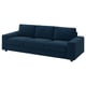 VIMLE 3-seat sofa, with wide armrests/Kelinge dark blue