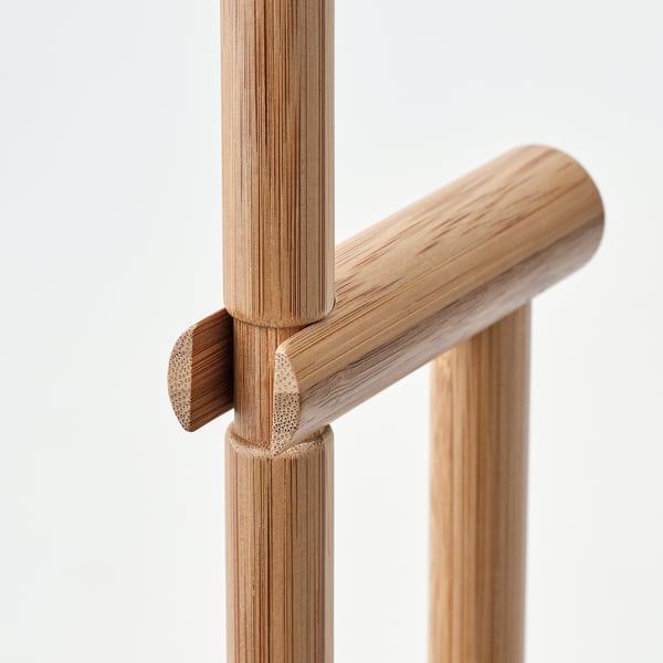 VINDSIKT Dustpan/broom, bamboo/grey-green