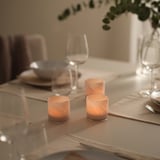 VINDSTILLA Tealight holder, beige, 7 cm