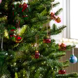 VINTERFINT Tree ornament, bauble glass/red, 3.5 cm