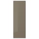 VOXTORP door, dark grey-brown, glossy, rectangular, sleek design, easy-clean, with integrated handle.