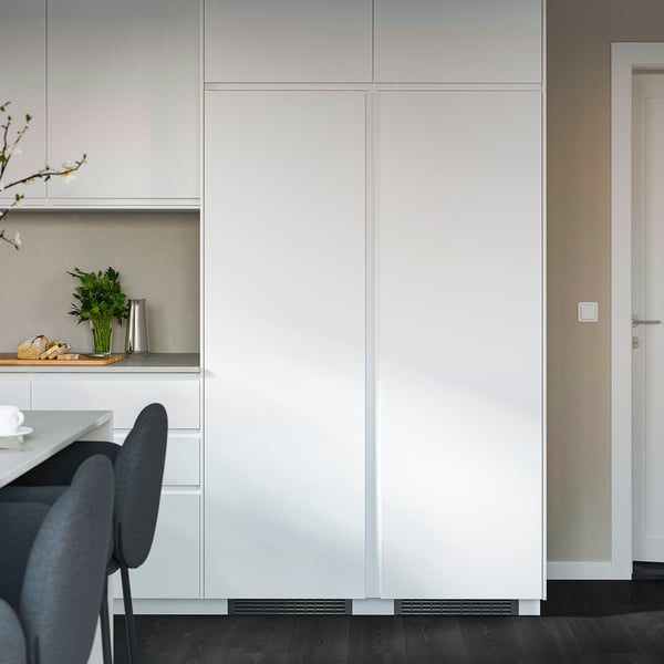 VOXTORP Door, matt white vertical handle, 60x180 cm