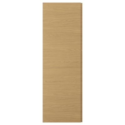 VOXTORP Door, oak effect vertical handle, 60x180 cm