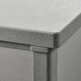 VRENEN Storage box, outdoor, light grey/grey, 156x71x93 cm/819 l