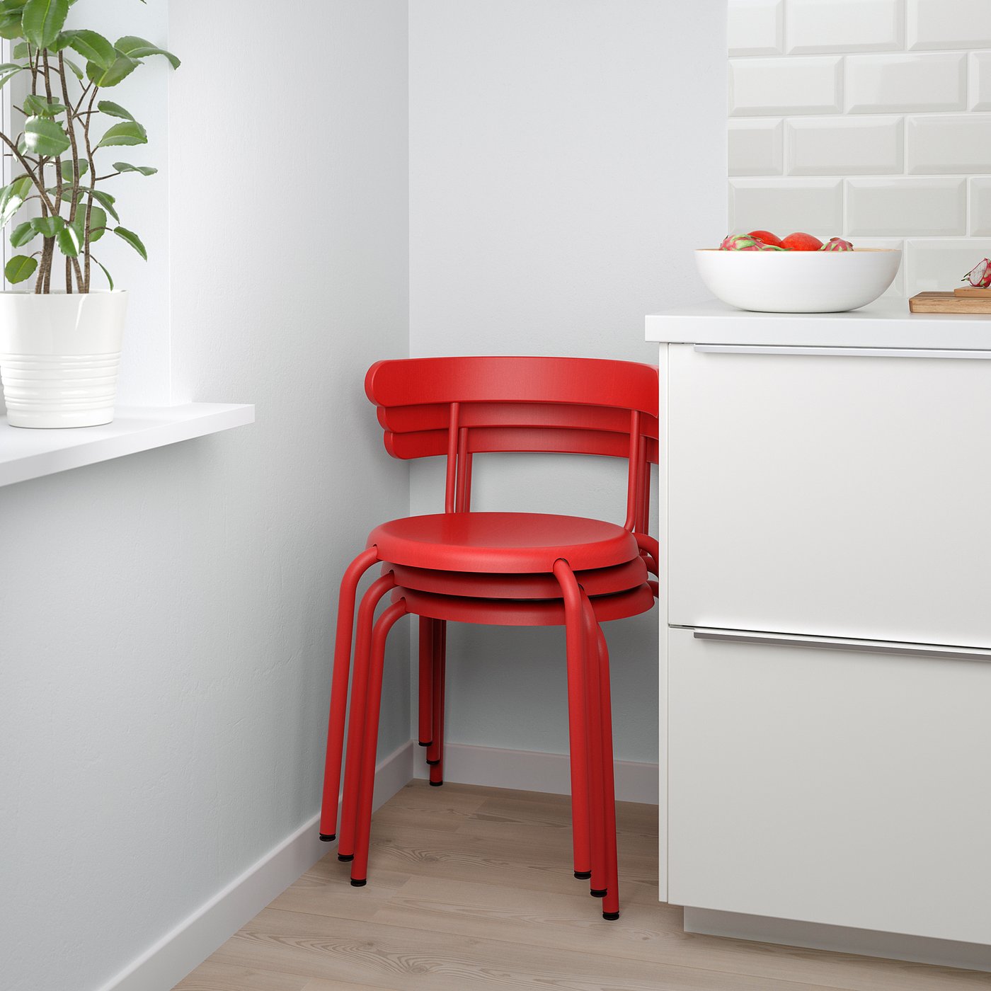 YNGVAR chair, red - IKEA Germany