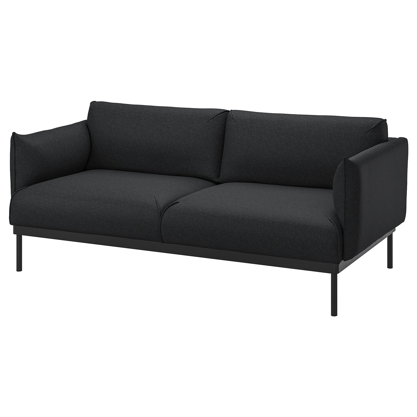 Møbelmontering ÄPPLARYD 2-pers. sofa, Gunnared sort/grå
