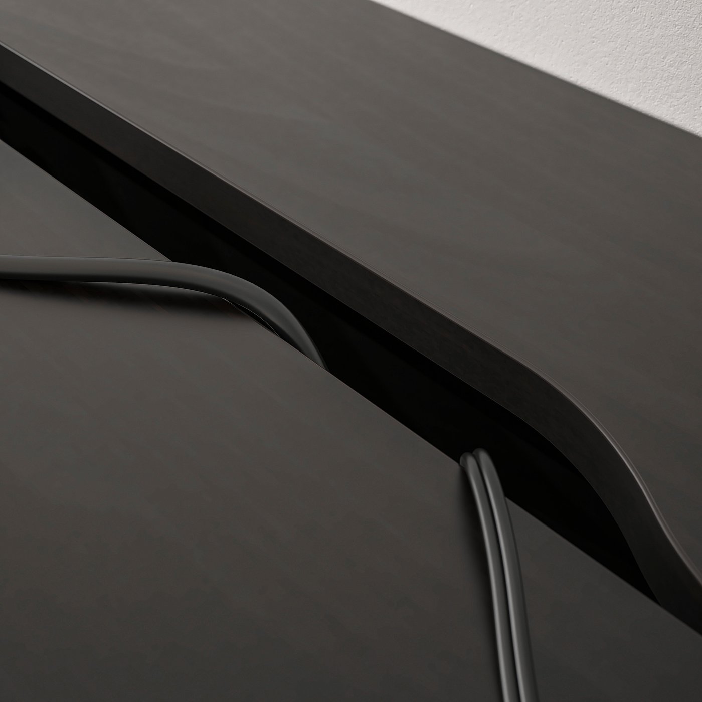 Møbelmontering ALEX Skrivebord, sortbrun, 100x48 cm | Billig & Hurtig i København