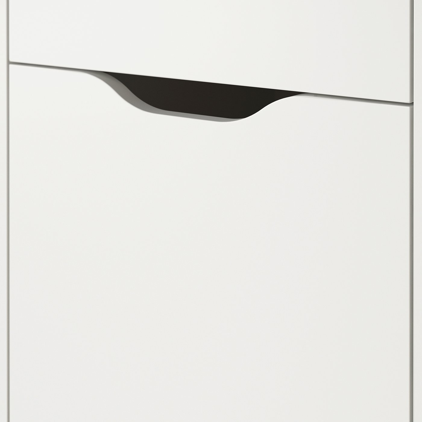Møbelmontering ALEX Skuffeelement med hjul, hvid/sort, 36x50 cm