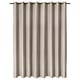 ANNAKAJSA beige gardiner til at mørkne rummet med rustfri stål-øjer, elegante gardiner, miljøvenlig polyester.