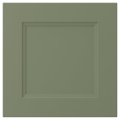 AXSTAD - salviegrøn skabslåge - firkantet form - enkelt design - genbrugsplastfolie