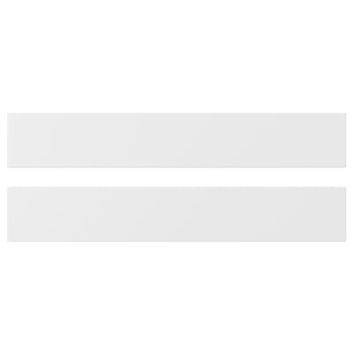 AXSTAD hvide køkkenfronter, mat overflade, bløde linjer, isoleret panel, 25 års garanti.