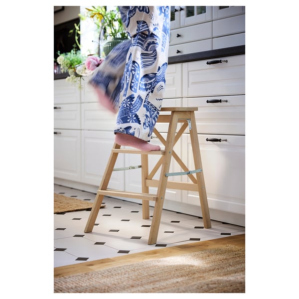 BEKVÄM Taburet, bøgetræ, 63 cm