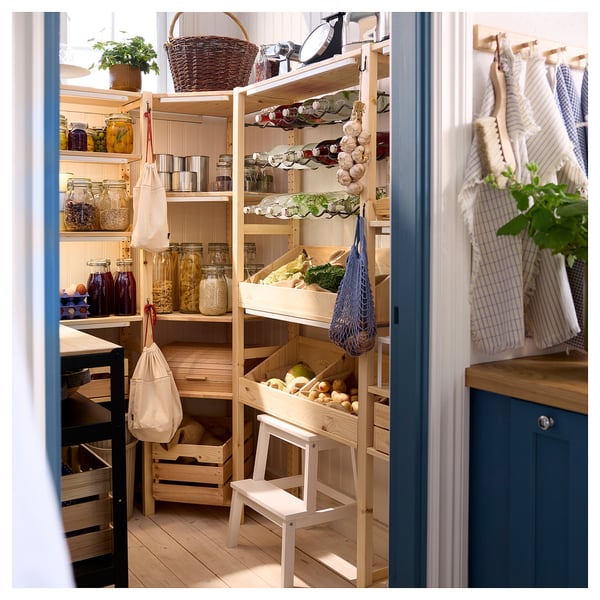 BEKVÄM Taburet, hvid, 50 cm