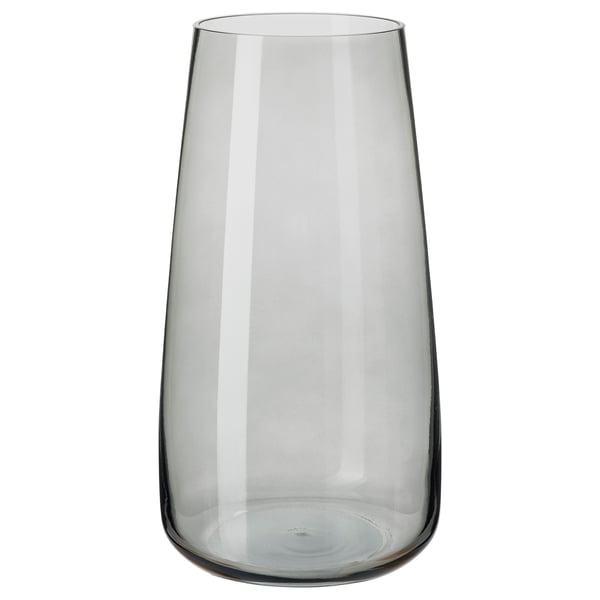 BERÄKNA Vase, lysegrå, 30 cm