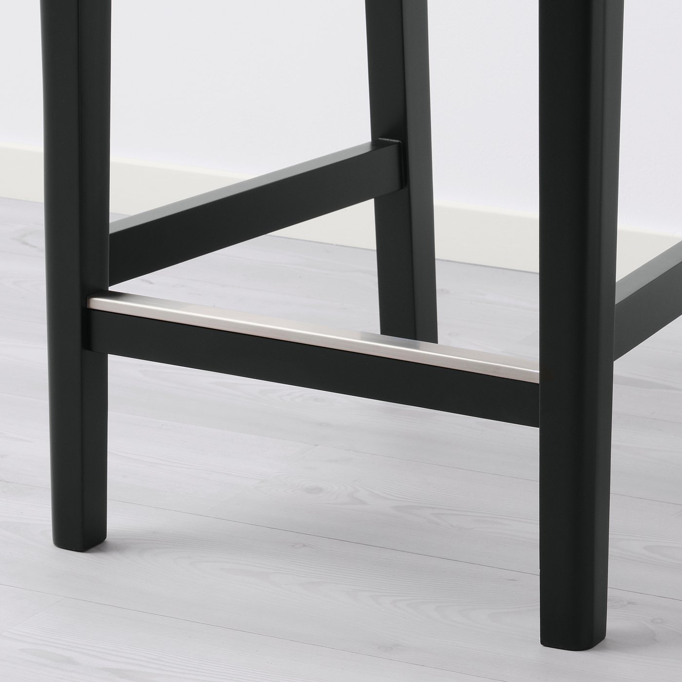 Møbelmontering BERGMUND Barstol, bordpladehøjde sort/Glose sort, 62 cm