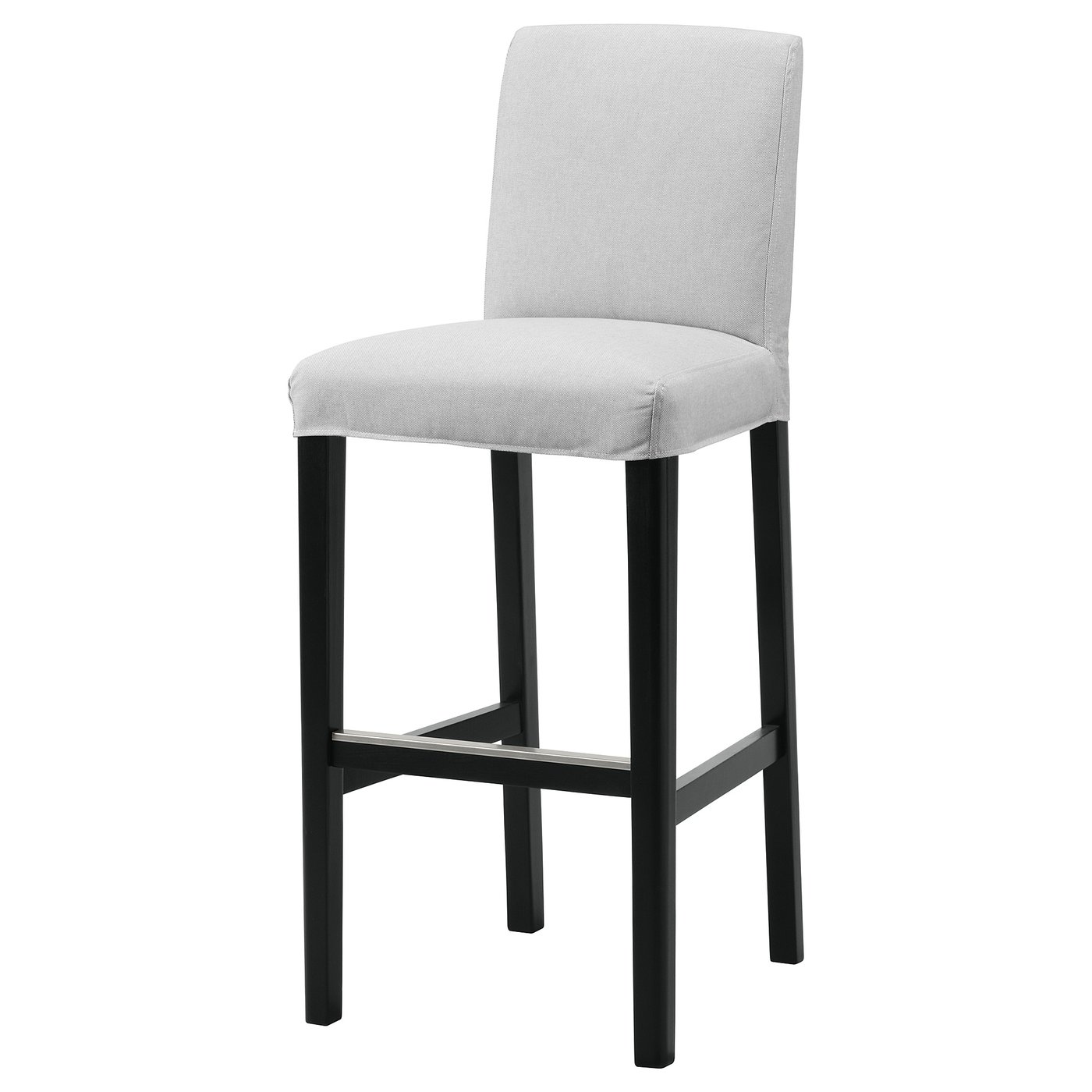 Møbelmontering BERGMUND Barstol, sort/Orrsta lysegrå, 75 cm