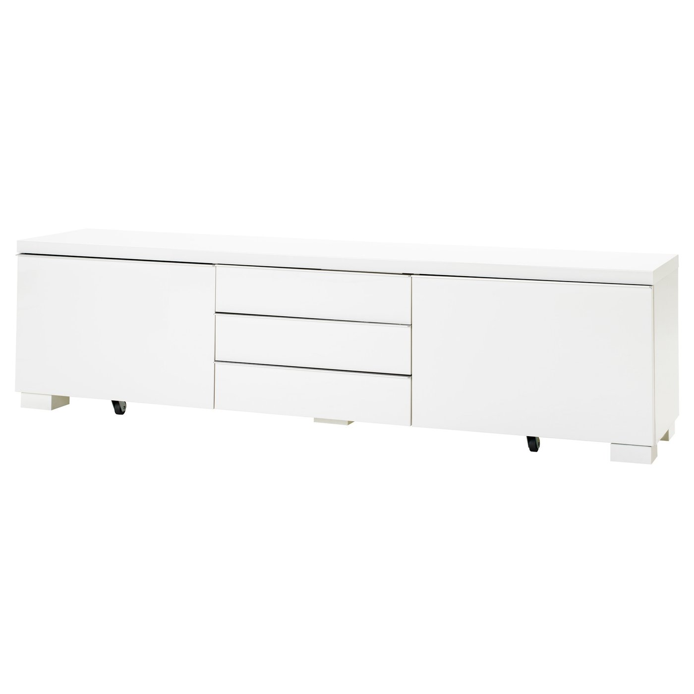 Møbelmontering BESTÅ BURS Tv-bord, højglans hvid, 180x41x49 cm