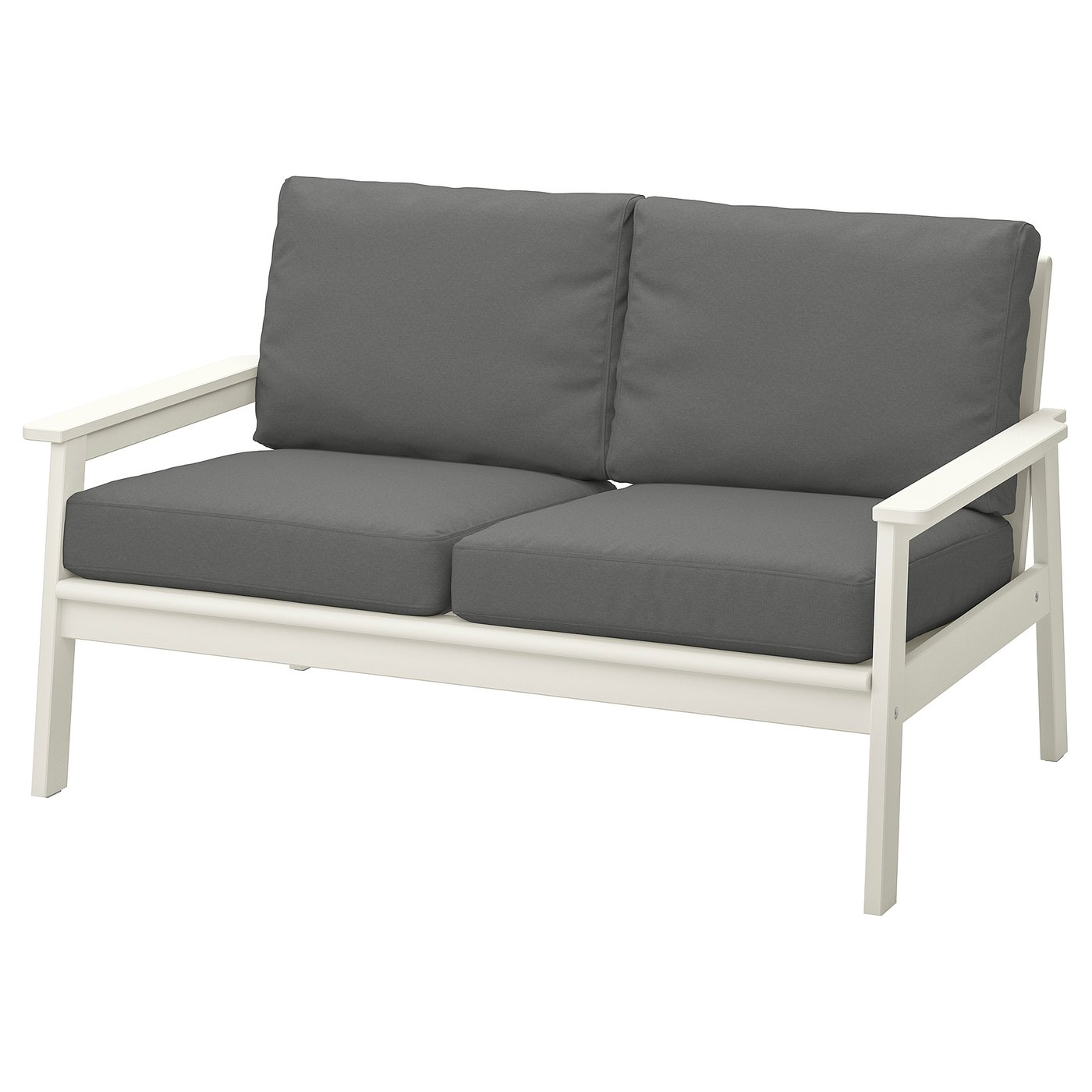 Møbelmontering BONDHOLMEN 2-pers. sofa, ude, hvid/beige/Frösön/Duvholmen mørkegrå