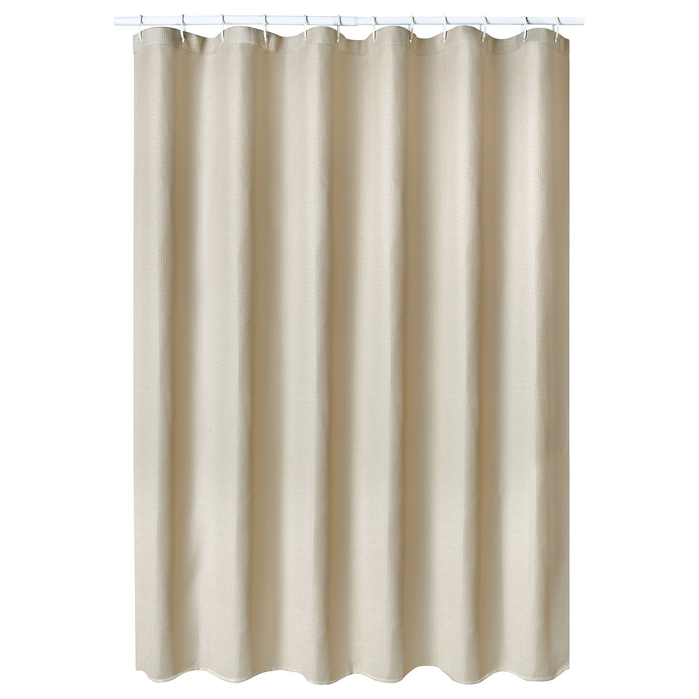 BORSTALOE Badeforhæng - beige 180x200 cm IKEA occasion