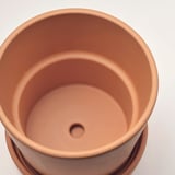 Terracottaplante, 26 cm, rødt ler med dræning.