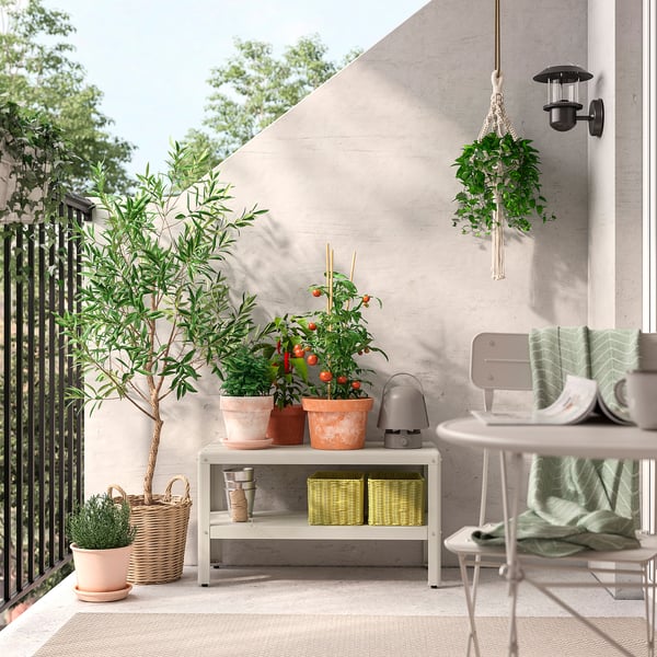 DJURTRÄNARE Kurv, lysegul, 25x35x19 cm