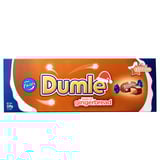 Æske med festlige DUMLE honningkagebolsjer vejer 320 g, emballage med ferietema.