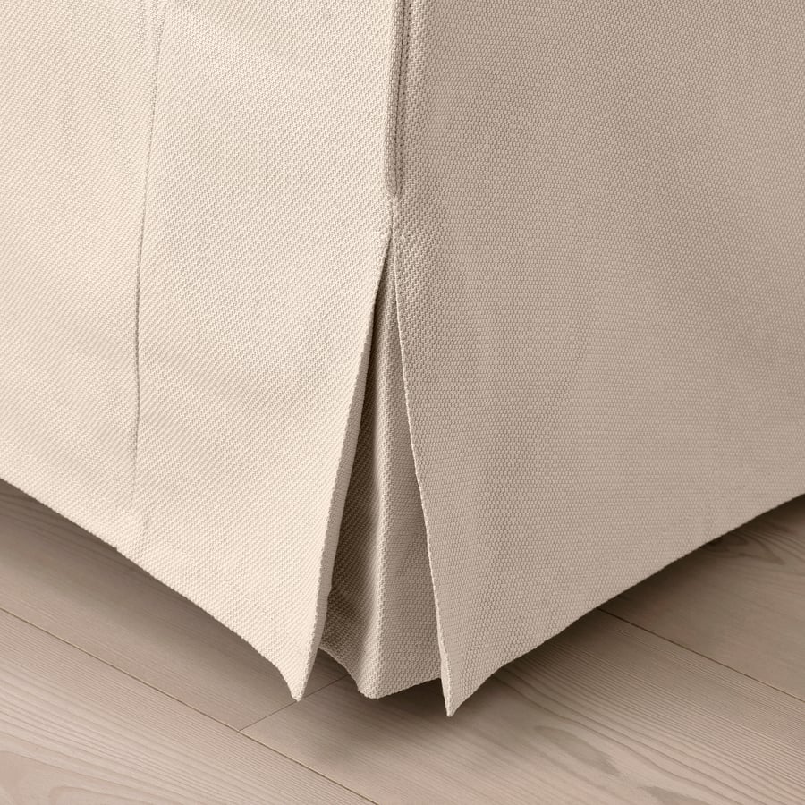 EKTORP 3pers. sofa med chaiselong, Hallarp beige IKEA