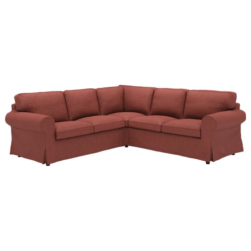 EKTORP Betræk til hjørnesofa, 4-pers., Kilanda rødbrun