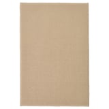 FINTSEN beige bademåtte, rektangulært, tekstureret jute-lignende design, genanvendt polyester.