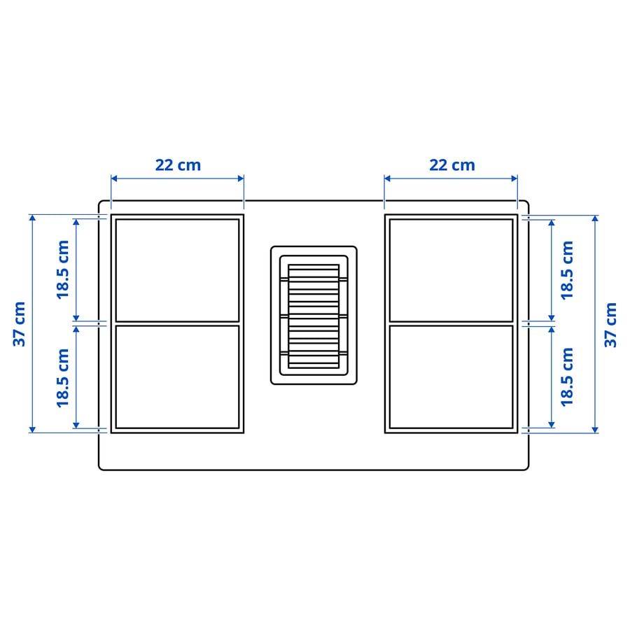 FÖRDELAKTIG Induktionskogepla/indbygningsemhæt, sort - IKEA