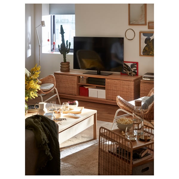 FRYKSÅS Tv-bord, rotting, 157x41x49 cm