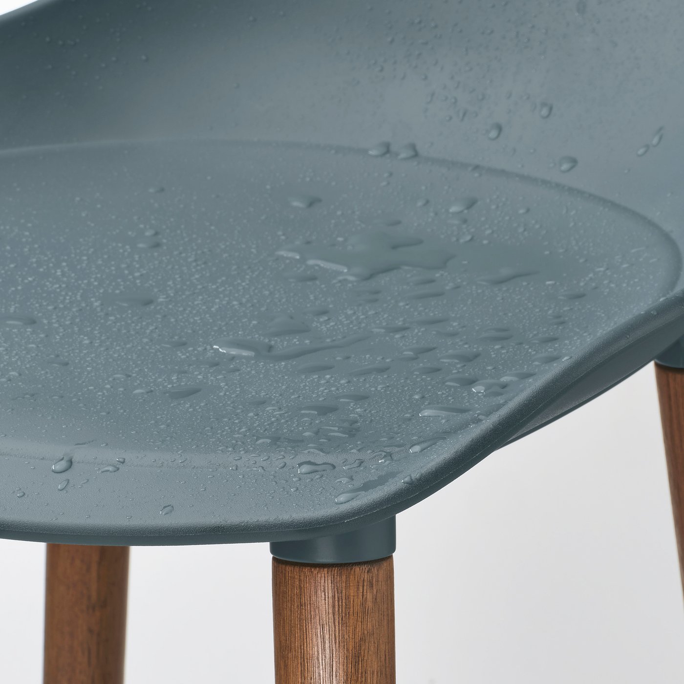 Møbelmontering GRÖNSTA Barstol, bordpladehøjde turkisgrå/indendørs/udendørs, 64 cm