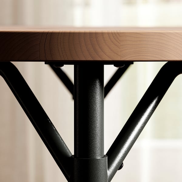 GRÖTÅN Bord, fyr/brun bejdse, 105 cm