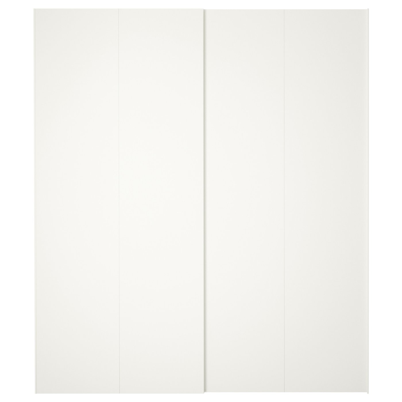 Møbelmontering HASVIK Skydedørspar, hvid, 200×236 cm